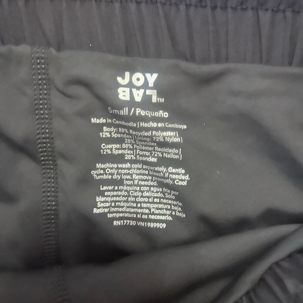 JoyLab High Rise Woven Shorts Women Small Black Built In Brief NWT - Picture 3 of 4